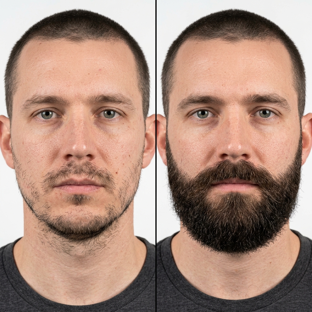 Beard Transplant Before and After